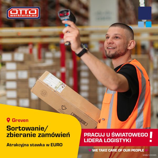 Praca w magazynie dużej firmy logistycznej - 11,5 EUR/h, Niemcy