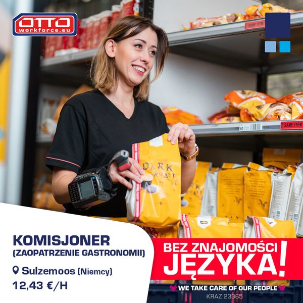 Kompletowanie zamówień dla gastronomii, 12€/h (Niemcy)