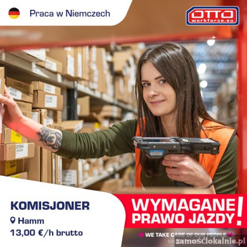 Niemcy | Komisjoner w magazynie supermarketu | Nawet 13,00 € h.