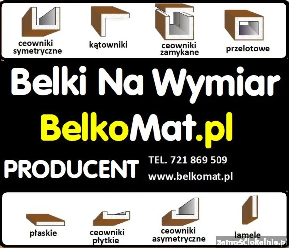 BelkoMat belki rustyklane Na wymiar imitacja drewna 3d