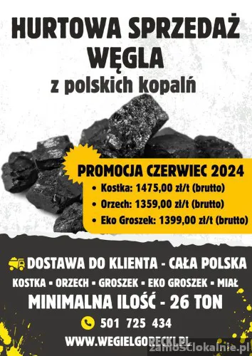 Hurt Węgiel / Polskie kopalnie/ Promocja czerwcowa