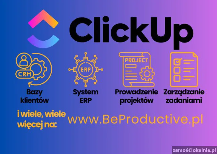 ClickUp cyfryzacja procesów ClickUp CRM/ERP